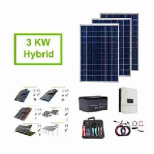 Hybrid Solar System Kit 3000w, 24v to 110v only